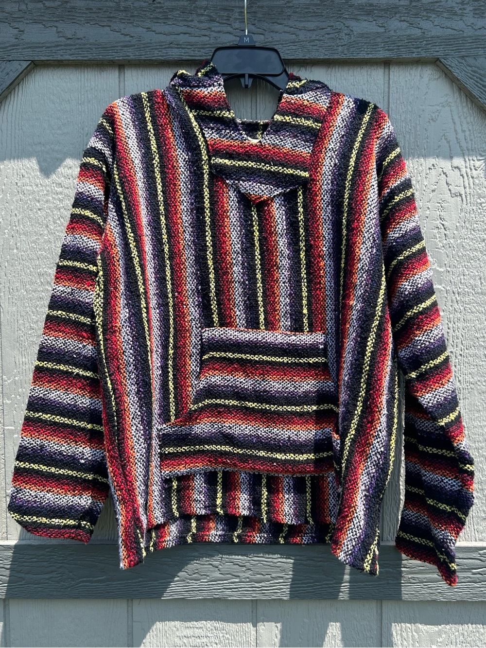 Iguana Jack Multicolored Striped Baja Hoodie